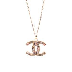 Chanel Rainbow Cc Pendant Necklace #237970C56B